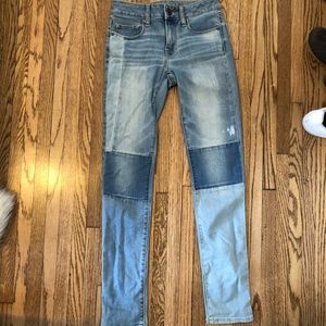 American Eagle Patchwork Jeans